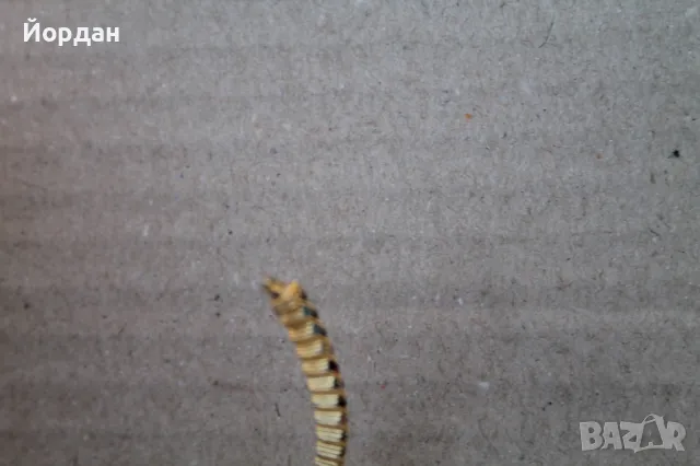 Дамска сребърна гривна с камъни и с позлата, снимка 10 - Гривни - 48500105