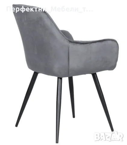 Налични!Мек,удобен,плюшена дамаска тъмнo сив,бордо,син,трапезен стол, снимка 9 - Столове - 47662094