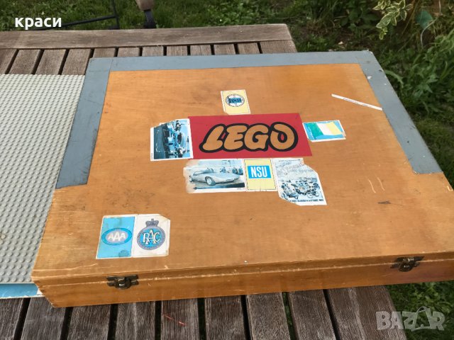 Голяма пълна LEGO дървена кутия от 1960 г. с LEGO 799 orig, снимка 6 - Колекции - 42939910