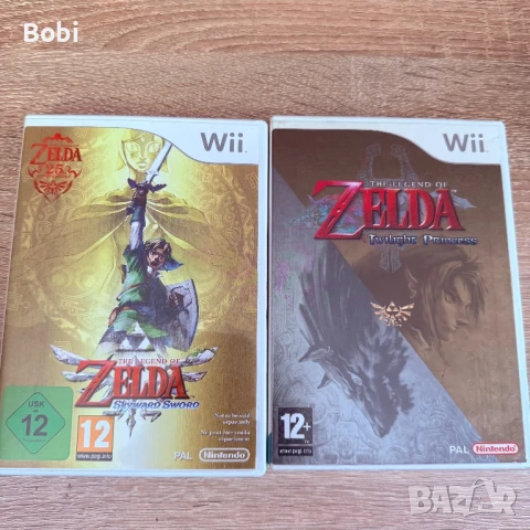 Nintendo Wii RVL-101 (Family Edition) (Black) – пълен комплект + Zelda (2 игри) и Super Paper Mario, снимка 3 - Nintendo конзоли - 50712651