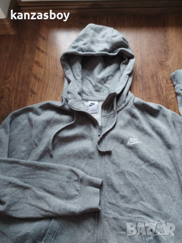 Nike Sportswear Men's Full-Zip Hoodie - страхотно мъжко горнище M, снимка 3 - Спортни дрехи, екипи - 52512556