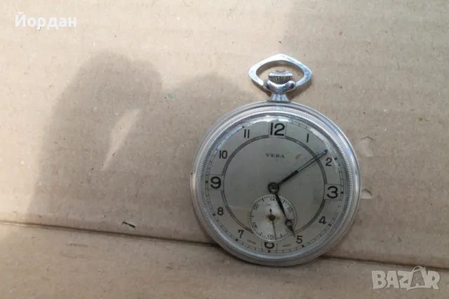 Швейцарски джобен часовник ''Vera'', снимка 2 - Антикварни и старинни предмети - 47451964