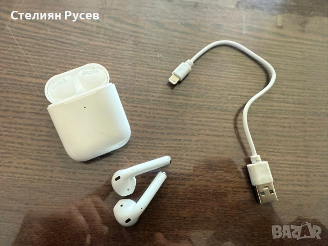 слушалки Apple AirPods 2nd gen (EMC 3185) with Protective Case цена 30 лв 2 бр използвани слушалки, 