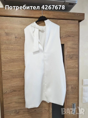 Бяла рокля на LYNNE, снимка 3 - Рокли - 53138354