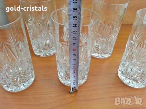 кристални чаши , снимка 1 - Антикварни и старинни предмети - 28433554