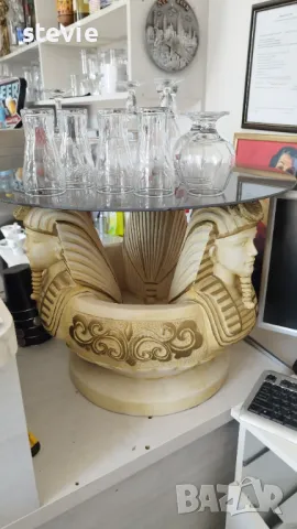 Градинска маса с египетски фараони, снимка 5 - Градински мебели, декорация  - 49601746