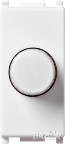 Вариатор Vimar Flat Series 230 V 100 – 500 W Push-Push Бял, снимка 1