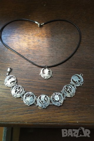 Уникален авторски  сребърен лот Египет намаление