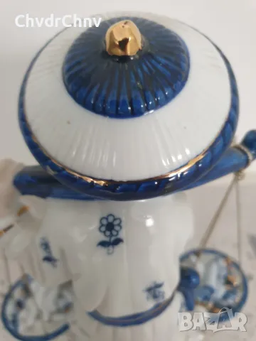 2бр Leonardo Uniart статуетки 20-26см/ЛЕОНАРДО японска порцеланова фигура/дама с кученце/рибарка, снимка 10 - Статуетки - 46924889