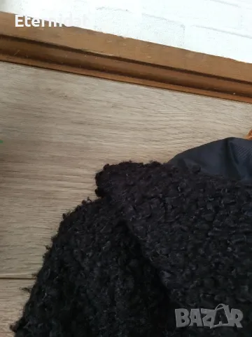 Черно палто с качулка , снимка 5 - Палта, манта - 49367137