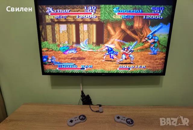 Super Nintendo SNES HDMI конзола с БЕЗЖИЧНИ контролери и над 5500 игри, снимка 4 - Други игри и конзоли - 48722783