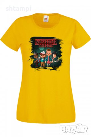 Дамска Тениска Stranger Things 1,Филм,Сериал,, снимка 11 - Тениски - 37314554