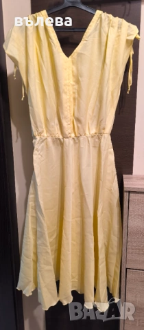 Рокля лятна жълта , снимка 2 - Рокли - 53582798