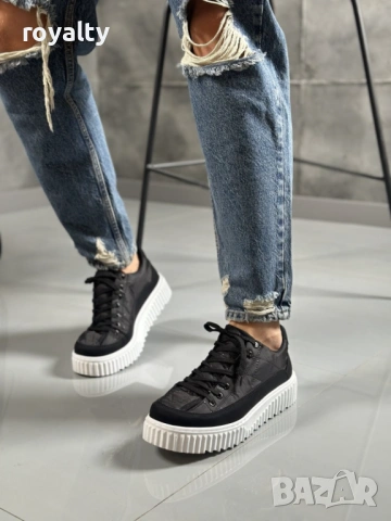 Черни Мъжки Стилни Маратонки 39-44 Номер с Кутия 