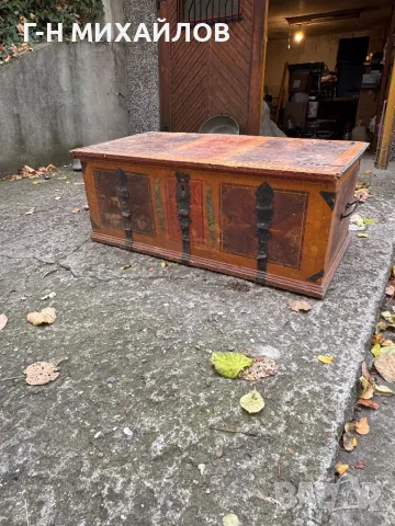 Сандък стар на над 100 г, снимка 6 - Антикварни и старинни предмети - 48135992