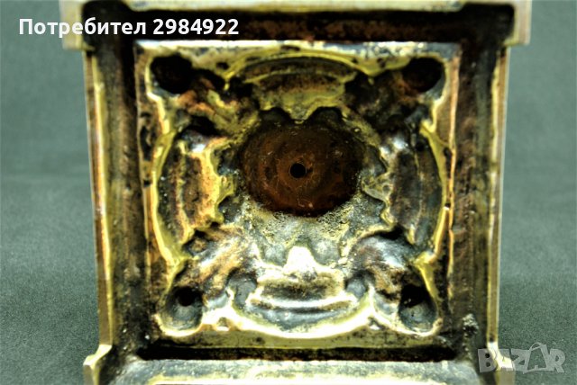 РАЗПРОДАЖБА Сребърен свещник, проба 800 със старо оригинално позлатяване НАМАЛЕНИЕ , снимка 6 - Антикварни и старинни предмети - 37452254