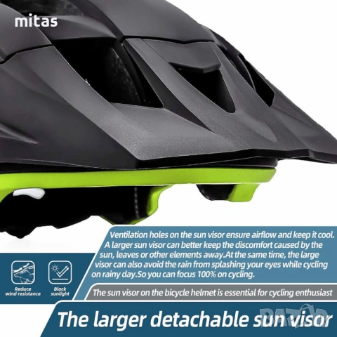 Вело каска + магнитни очила + LED светлина MARTAR, Сертифицирана, M/L, снимка 9 - Аксесоари за велосипеди - 53122260