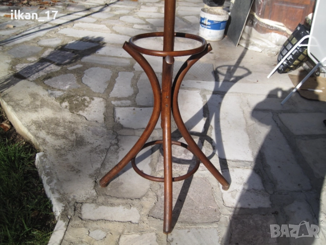 Виенска закачалка Дървена Ретро Варен Бук в добро състояние, снимка 8 - Закачалки - 52423025