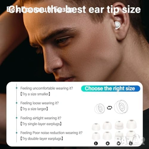 Нови Меки шумоизолиращи тапи за уши за сън концентрация пътуване с кутия, снимка 4 - Други - 53007558