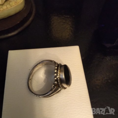  Майсторска изработка сребърен пръстен с кралски седеф , снимка 5 - Пръстени - 37943458