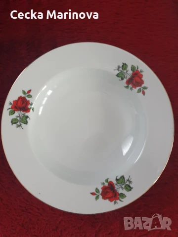 Чинии с рози., снимка 2 - Чинии - 49720081