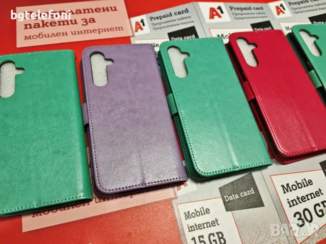 Samsung Galaxy A16 5G луксозен цветен тефтер, снимка 4 - Калъфи, кейсове - 47960744
