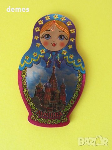 Автентичен стерео магнит-матрьошка от Русия, снимка 3 - Колекции - 44019109