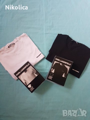 ОРИГИНАЛНИ тениски KARL LAGERFELD,размер L/XL.С кутия!НОВИ!, снимка 3 - Тениски - 26584648
