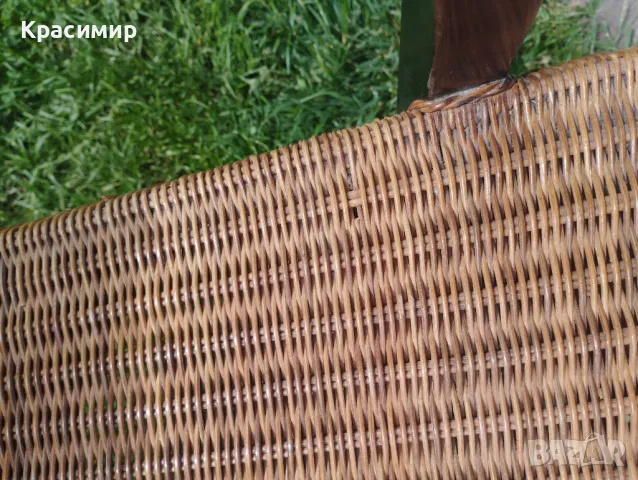 Трапезни столове, 2 бр, естествен ратан, снимка 10 - Градински мебели, декорация  - 50086526