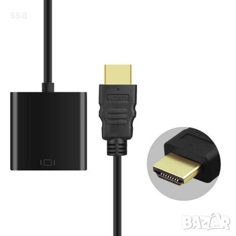 Адаптер Micro HDMI DM to VGA F White - 0.15m, снимка 10 - Кабели и адаптери - 41364248