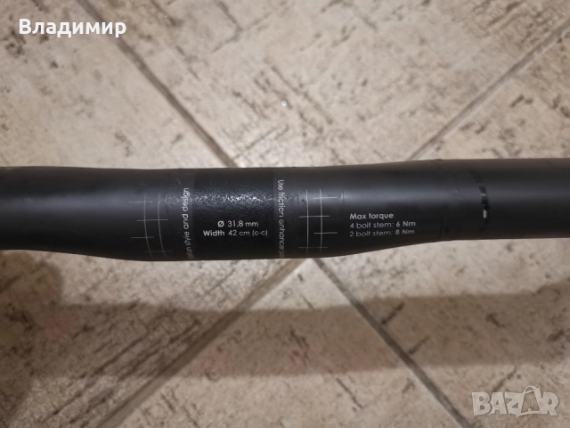 Карбоново кормило 3T Superergo Ltd Stealth, снимка 4 - Части за велосипеди - 51836987