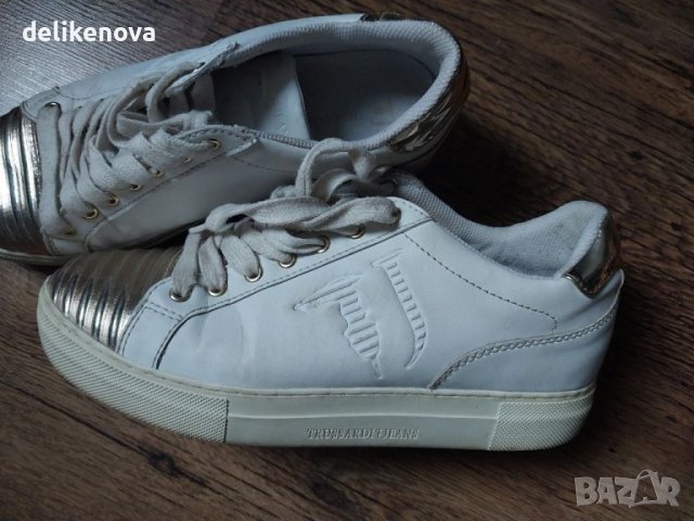  Unisex. TRUSSARDI Jeans Size 41.5 100% Кожа, снимка 6 - Кецове - 38603956