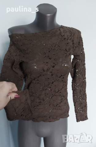 Маркова еластична блуза от дантела "Estelle" / голям размер , снимка 7 - Блузи с дълъг ръкав и пуловери - 44872602