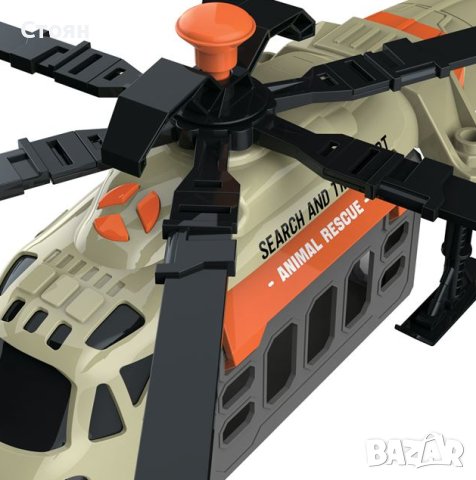 Хеликоптер за спасяване на динозаври със звук и светлина, снимка 6 - Други - 43085681