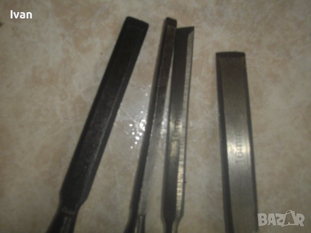 Старо Качество-Лот 15 бр. Ръчни Дърводелски Длета За Струг - Дърворезба-Профи-Прави/Кръгли/V-образни, снимка 17 - Други инструменти - 43325105