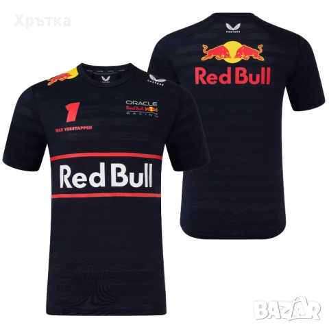 Red Bull Racing F1 Max Verstappen Team T-Shirt - Оригинална мъжка тениска