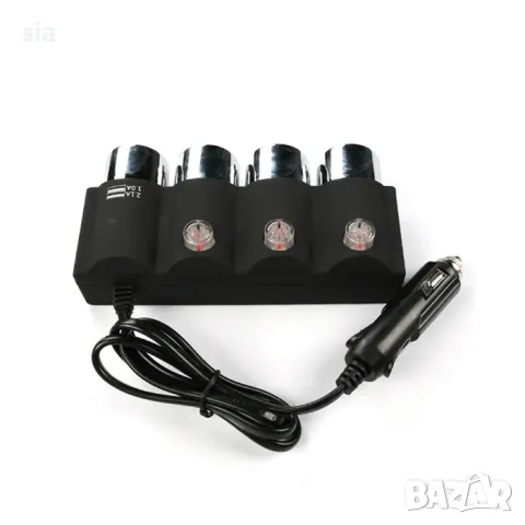 Разклонител за запалка  с 3 гнезда и 2 USB, снимка 2 - Аксесоари и консумативи - 32176773