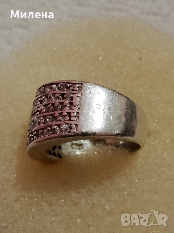 Сребърен пръстен , снимка 3 - Пръстени - 52851465