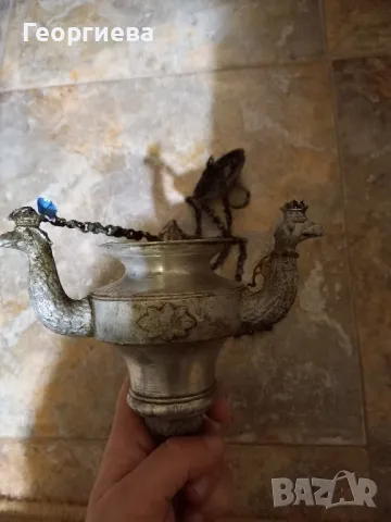 Две кандила от алуминий , снимка 4 - Антикварни и старинни предмети - 49497099