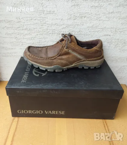  Мъжки кожени обувки боти мокасини 42, снимка 3 - Ежедневни обувки - 47278719