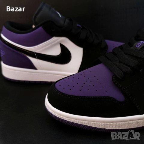 Nike Air Jordan 1 Low Court Purple Лилави Обувки Маратонки Кецове Размер 42 Номер 26.5см , снимка 6 - Маратонки - 40792735