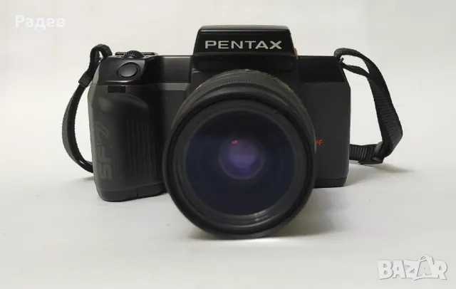 Автофокусен Pentax SF7 35mm SLR film camera и обектив SMC Pentax-F 28-80mm f3.5-4.5 macro, снимка 1