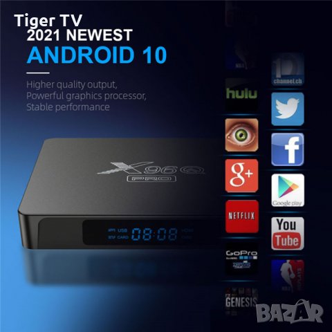 Най-нов Android TV Box X96Q PRO Android 10, Dual WiFi, Гаранция 1г!, снимка 18 - Плейъри, домашно кино, прожектори - 33252791