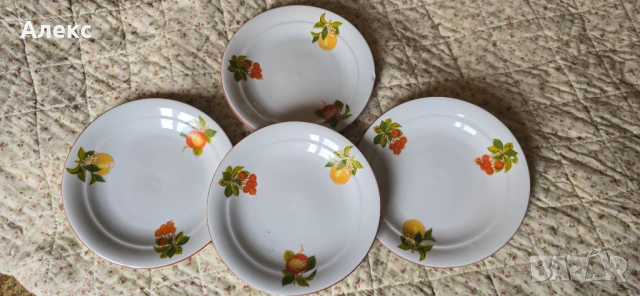 Комплект десертни чинии, Дянко Стефанов-Разград–3бр+1бр