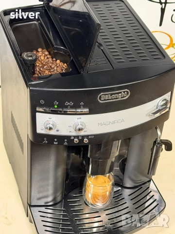 Кафемашина кафе автомат delonghi magnifica с гаранция, снимка 4 - Кафемашини - 52755165