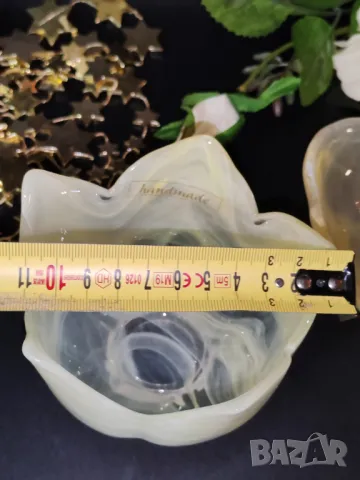 Много красива купичка/ бонбониера/Ръчна изработка и млечни преливащи цветове., снимка 8 - Чинии - 48826665