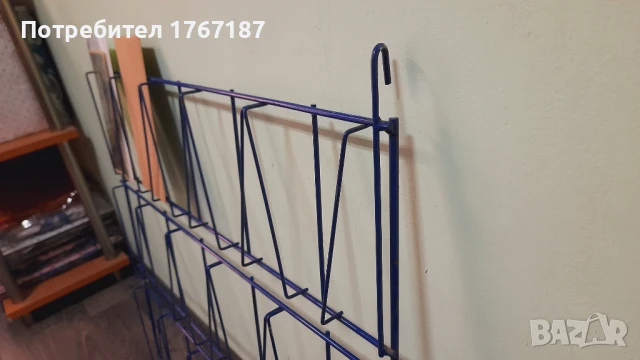 Метален стелаж за картички, пощенски пликове, реклами стенен, снимка 4 - Друго - 50523100