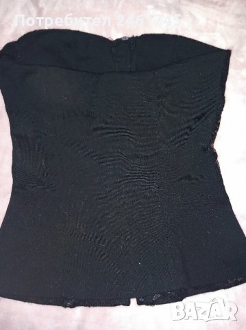 бюстие с дантела и цип, снимка 2 - Корсети, бюстиета, топове - 44114062