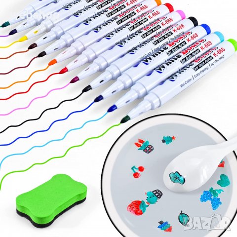 МАГИЧЕСКИ ВОДНИ МАРКЕРИ –12 БРОЯ – MAGICPENS, снимка 1