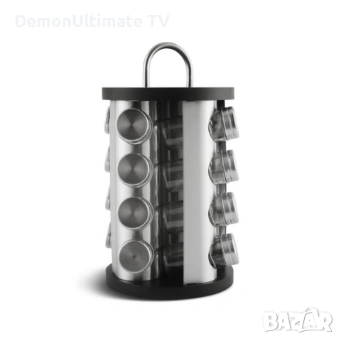 Поставка въртяща се на 360 с бурканчета за подправки, снимка 3 - Аксесоари за кухня - 53384572